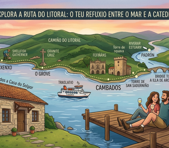 Casa do Solpor: Tu Campamento Base Estratégico         en la Ruta del Litoral de las Rías Baixas
